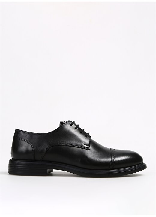 Fabrika Deri Siyah Erkek Klasik Ayakkabı JOSE 1