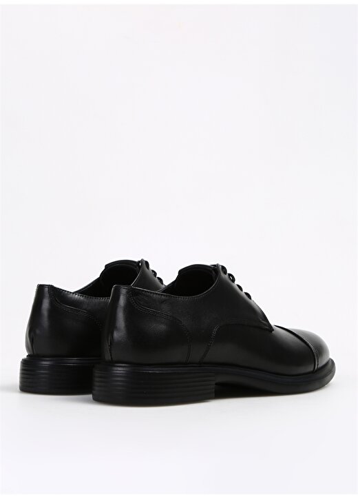 Fabrika Deri Siyah Erkek Klasik Ayakkabı JOSE 4