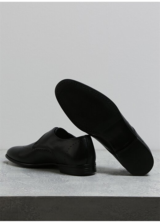 Fabrika Deri Siyah Erkek Klasik Ayakkabı IYON 4