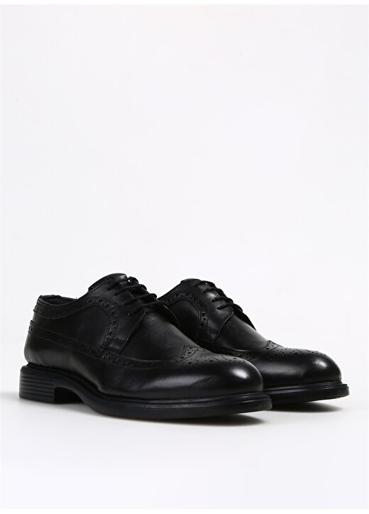Fabrika Deri Siyah Erkek Klasik Ayakkabı ANOVA 2