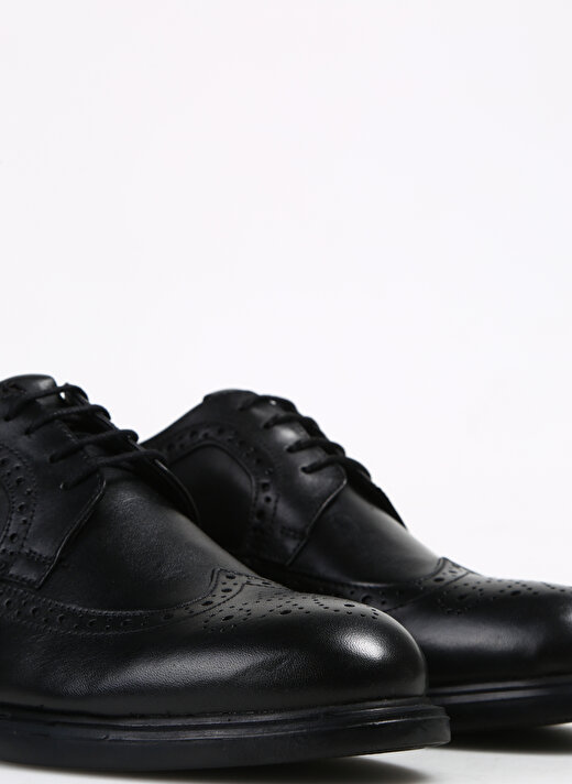 Fabrika Deri Siyah Erkek Klasik Ayakkabı ANOVA 3
