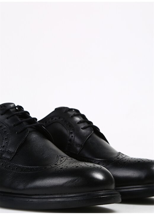 Fabrika Deri Siyah Erkek Klasik Ayakkabı ANOVA 3