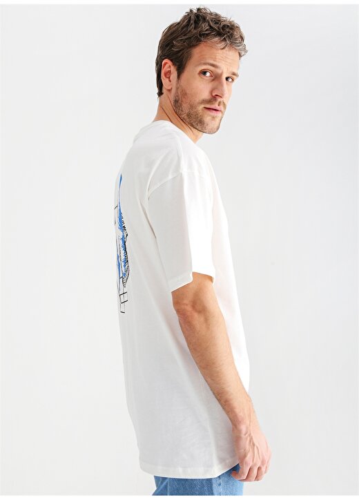 Fabrika Sports O Yaka Düz Beyaz Erkek T-Shirt SEGANI 4
