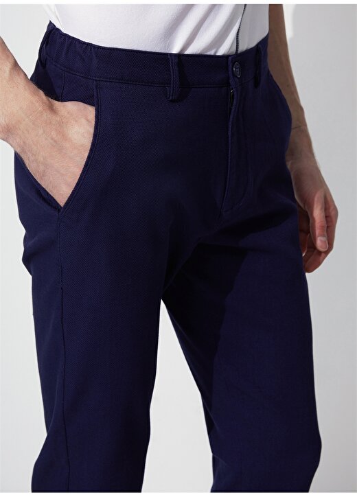 Fabrika Comfort Lacivert Erkek Normal Regular Fit Chino Pantolon CM RIVELNO 4