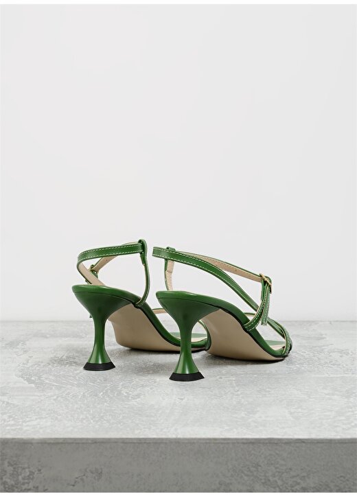 F By Fabrika Yeşil Kadın Topuklu Sandalet MANUSJER 3