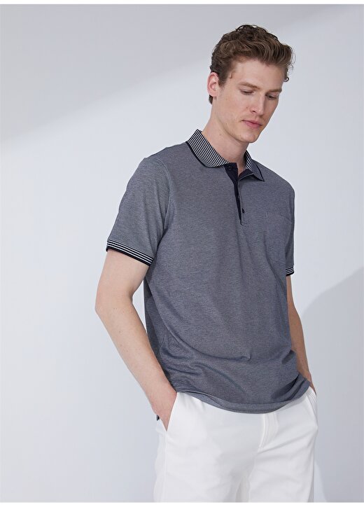 Fabrika Comfort Düz Lacivert Erkek Polo T-Shirt CM NEBIR 1