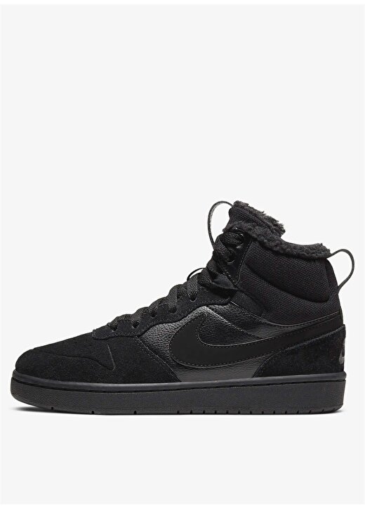 Nike Siyah Erkek Çocuk Yürüyüş Ayakkabısı CQ4023-001 COURT BOROUGH MID 2 BOOT 2