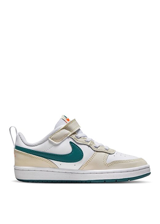 Nike Beyaz - Yeşil Erkek Çocuk Yürüyüş Ayakkabısı BQ5451-017 NIKE COURT BOROUGH LOW 2 4