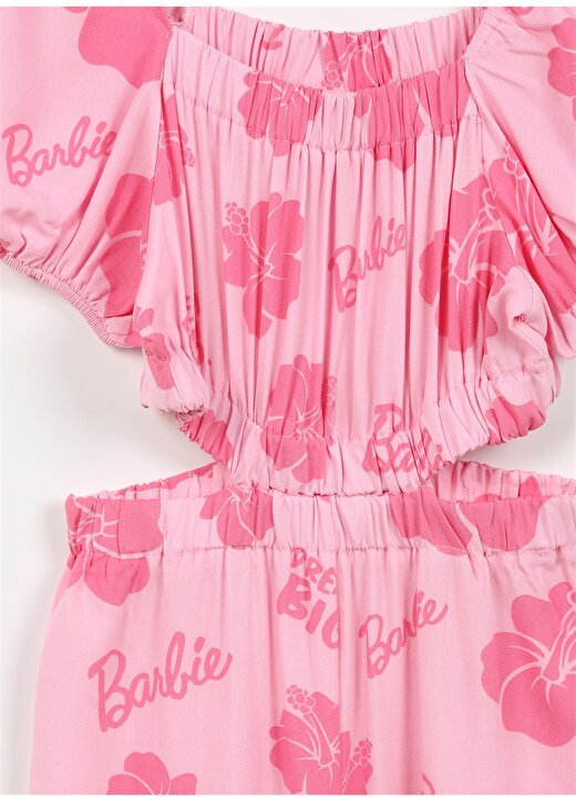 Barbie Pembe Kız Çocuk Düz Tulum 23SBD-05 3