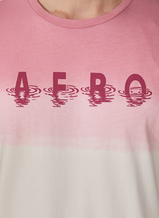 Aeropostale Bisiklet Yaka Baskılı Pembe Erkek T-Shirt E-ECHO 4