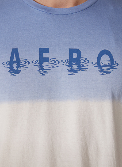 Aeropostale Bisiklet Yaka Baskılı Mavi Erkek T-Shirt E-ECHO 4