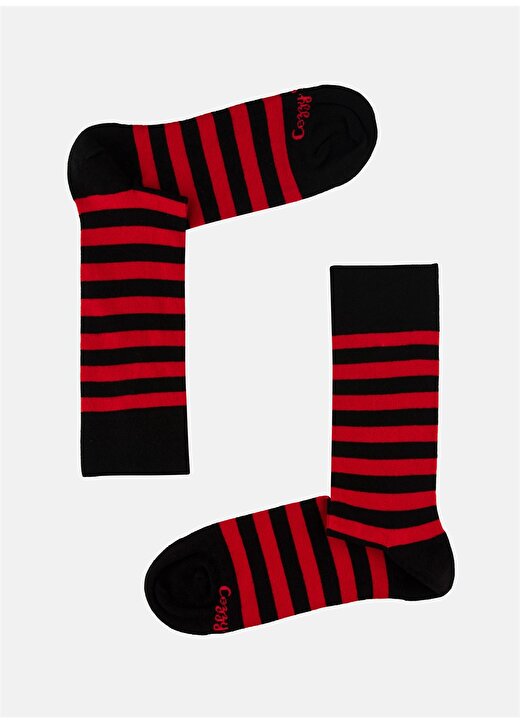 Cozzy Socks Şerit Desenli 4 Renk Kutulu Erkek Çorap CZY1011 1