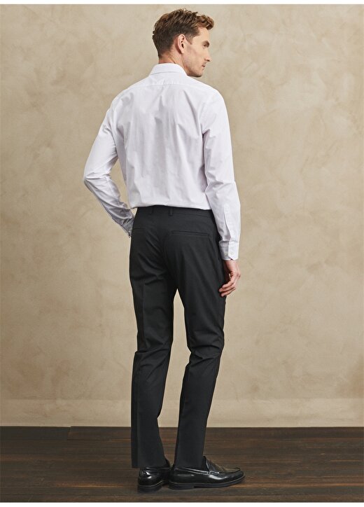 Altınyıldız Classics Normal Bel Dar Paça Slim Fit Siyah Erkek Pantolon 4A0100000002 3