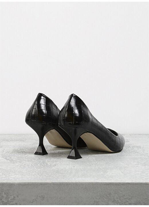 Fabrika Kadın Siyah Topuklu Ayakkabı BUTTON 3