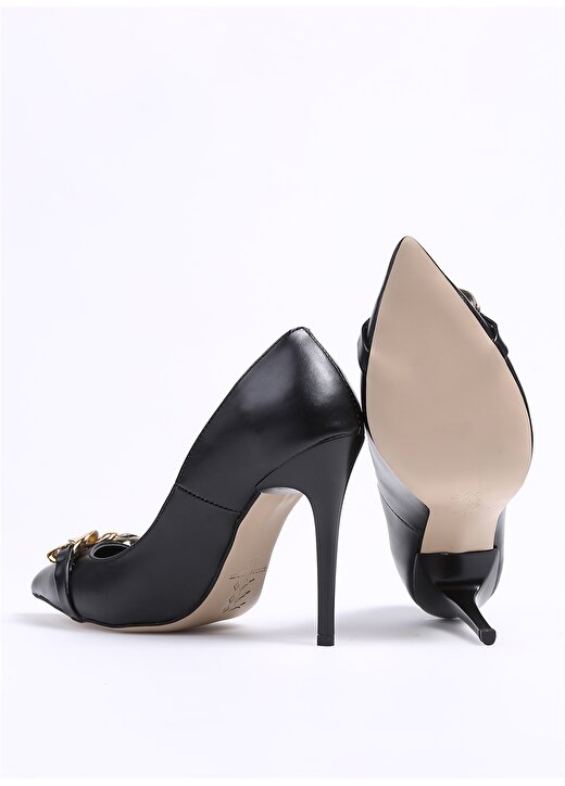Fabrika Kadın Siyah Topuklu Ayakkabı GINE 4