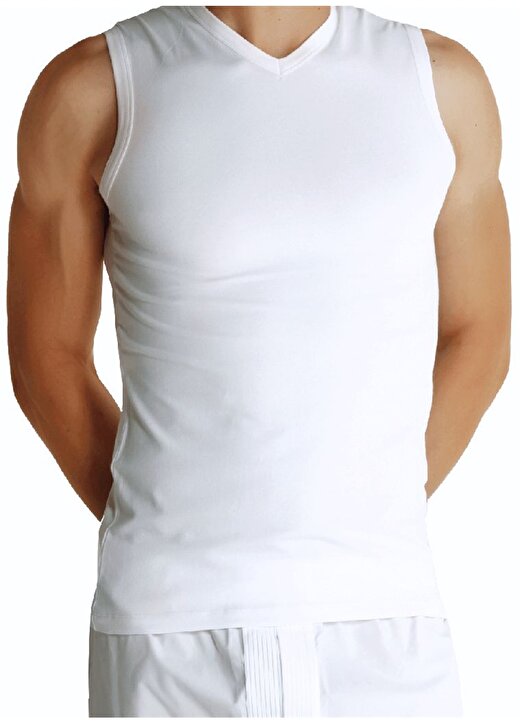 The Don Düz Beyaz Erkek T-Shirt 700TDNICG013 1