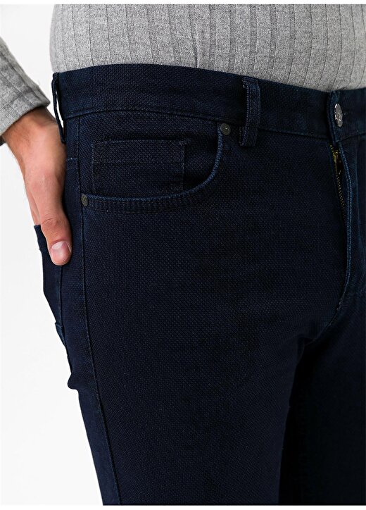Süvari Normal Bel Normal Paça Slim Fit Lacivert Erkek Pantolon PN2020500527 3