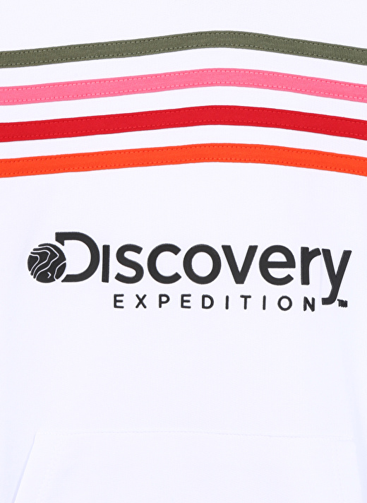 Discovery Expedition Baskılı Kız Çocuk Beyaz Sweatshırt SHINE GIRL 3