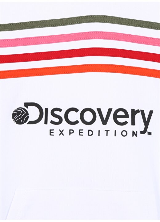 Discovery Expedition Baskılı Kız Çocuk Beyaz Sweatshırt SHINE GIRL 3