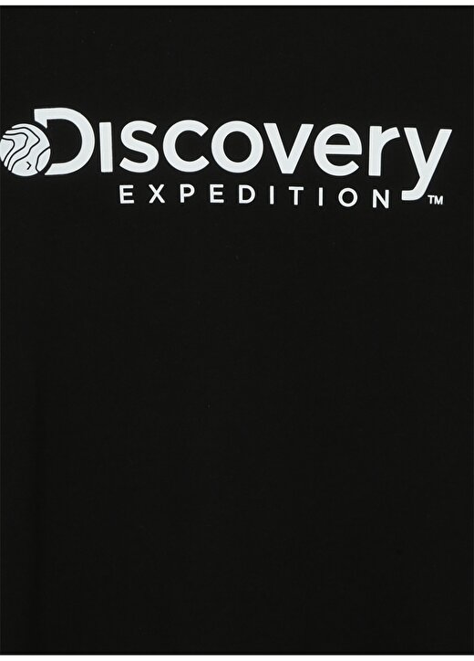 Discovery Expedition Siyah Kız Çocuk Bisiklet Yaka Kısa Kollu Baskılı T-Shirt ROGERS GIRL 3
