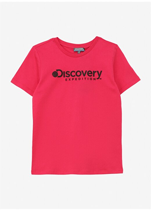 Discovery Expedition Pembe Kız Çocuk Bisiklet Yaka Kısa Kollu Baskılı T-Shirt ROGERS GIRL 1