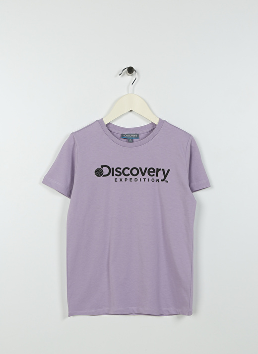 Discovery Expedition Lila Kız Çocuk Bisiklet Yaka Kısa Kollu Baskılı T-Shirt ROGERS GIRL   1