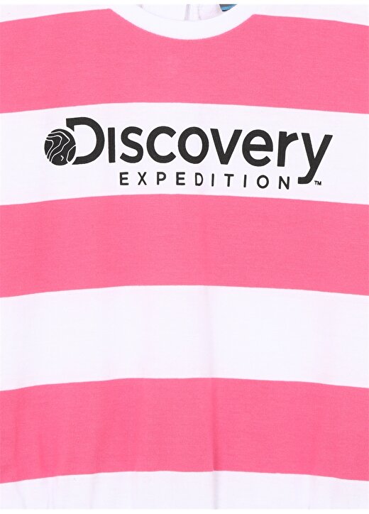 Discovery Expedition Çizgili Pembe Kız Çocuk Kısa Elbise FREYA GIRL 3
