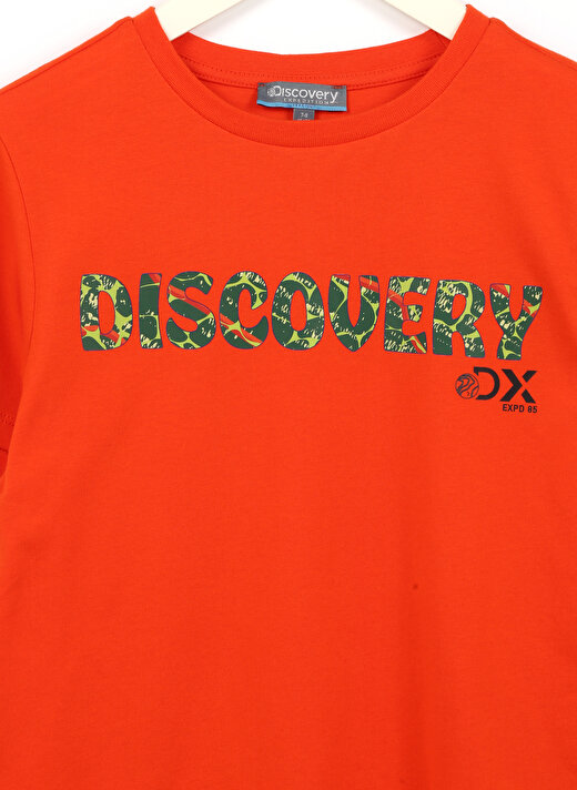 Discovery Expedition Turuncu Erkek Çocuk Bisiklet Yaka Kısa Kollu Baskılı T-Shirt HOLDEN BOY   3