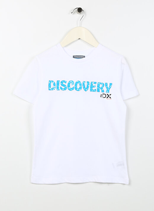 Discovery Expedition Beyaz Erkek Çocuk Bisiklet Yaka Kısa Kollu Baskılı T-Shirt HOLDEN BOY   1