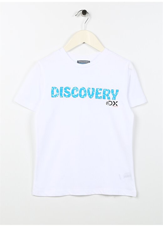 Discovery Expedition Beyaz Erkek Çocuk Bisiklet Yaka Kısa Kollu Baskılı T-Shirt HOLDEN BOY 1