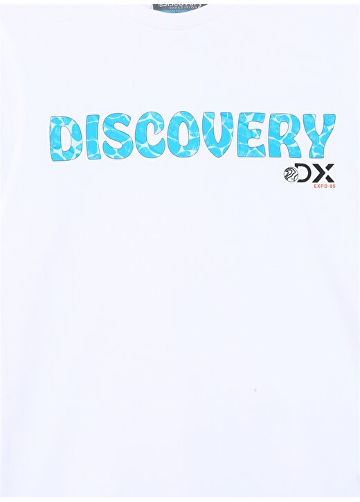 Discovery Expedition Beyaz Erkek Çocuk Bisiklet Yaka Kısa Kollu Baskılı T-Shirt HOLDEN BOY 2