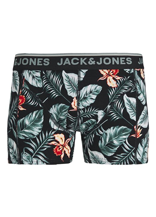 Jack & Jones Siyah Erkek Boxer JACTROPICAL FLOWERS TRUNK SN 1