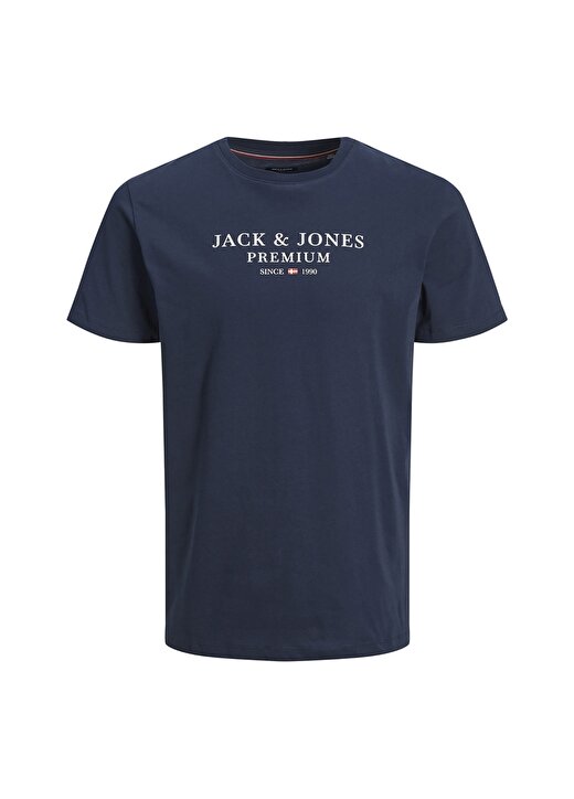 Jack & Jones Bisiklet Yaka Düz Lacivert Erkek T-Shirt JPRBLUARCHIE SS TEE CREW NECK NOOS 4