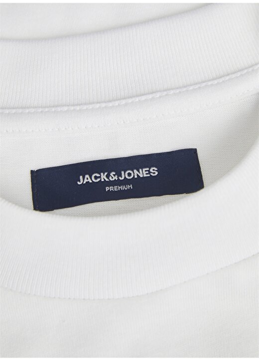 Jack & Jones Bisiklet Yaka Düz Beyaz Erkek T-Shirt JPRBLULOGO SS TEE CREWNECK 2
