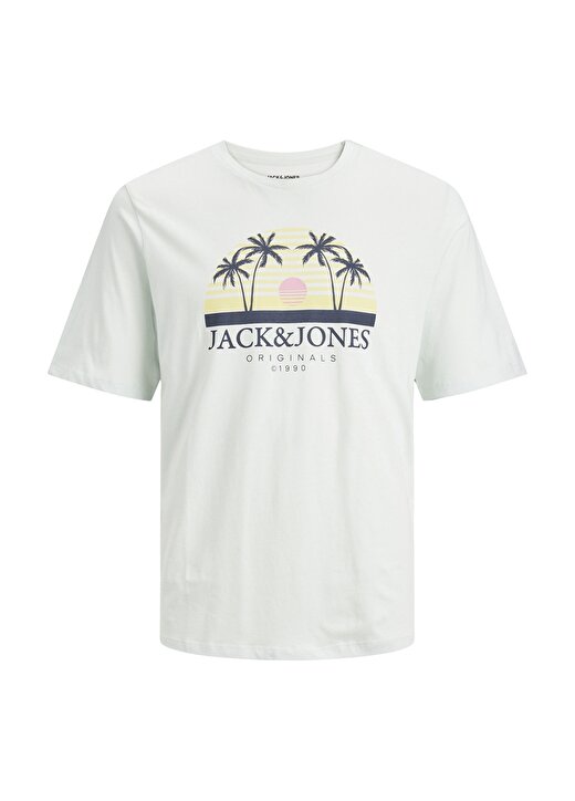 Jack & Jones Bisiklet Yaka Düz Açık Mavi Erkek T-Shirt JORCODY SUMMER TEE SS CREW NECK 3