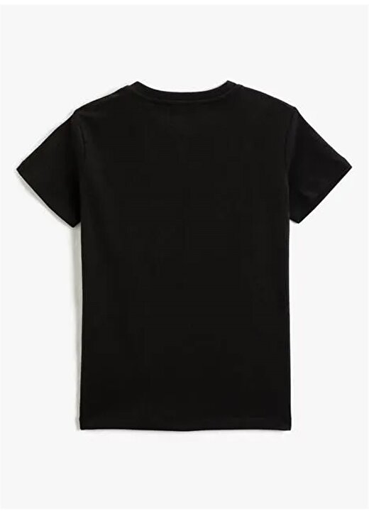 Koton Baskılı Siyah Erkek Çocuk T-Shirt 3SKB10204TK 2