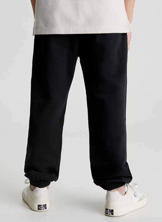 Calvin Klein Siyah Erkek Çocuk Lastikli Uzun Baskılı Pantolon IB0IB01591BEH   2