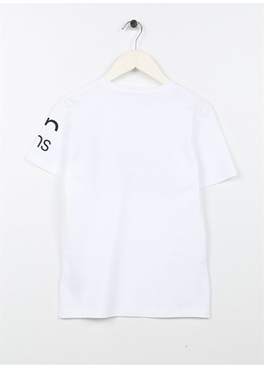 Calvin Klein Baskılı Beyaz Erkek Çocuk T-Shirt IB0IB01650YAF 2