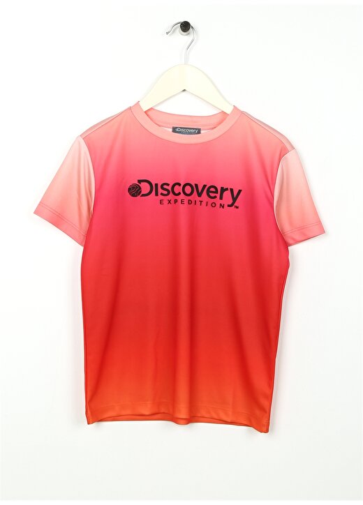 Discovery Expedition Baskılı Pembe - Turuncu Kız Çocuk T-Shirt DEGRA GIRL 1