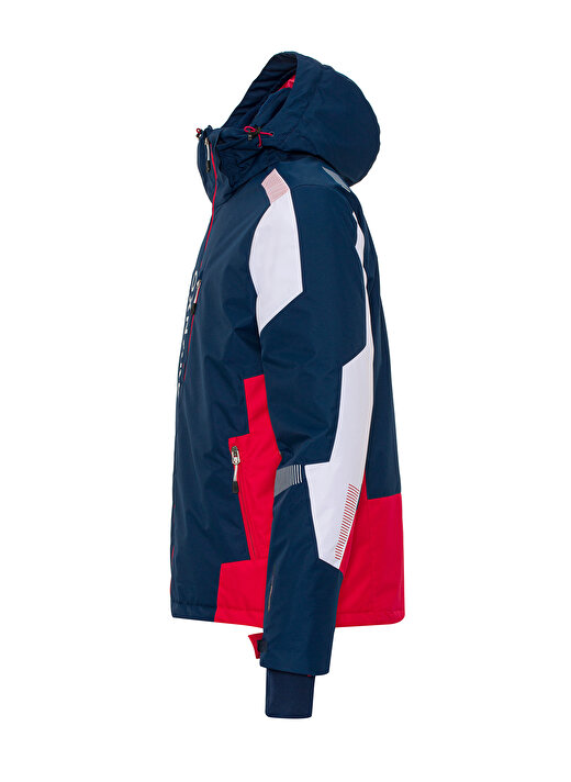 Oxnard Lacivert - Kırmızı - Beyaz Erkek Desenli Kayak Montu OXM1003_VICTORY 3