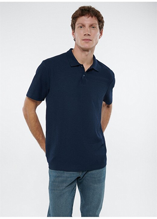 Mavi Düz Lacivert Erkek Polo T-Shirt M0611399-70490_POLO TİŞÖRT 2