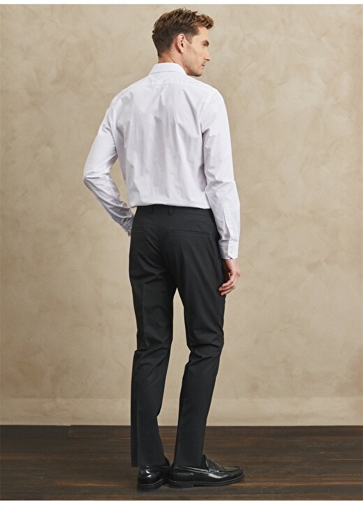 Altınyıldız Classics Normal Bel Dar Paça Slim Fit Siyah Erkek Pantolon 4A0100000002 3