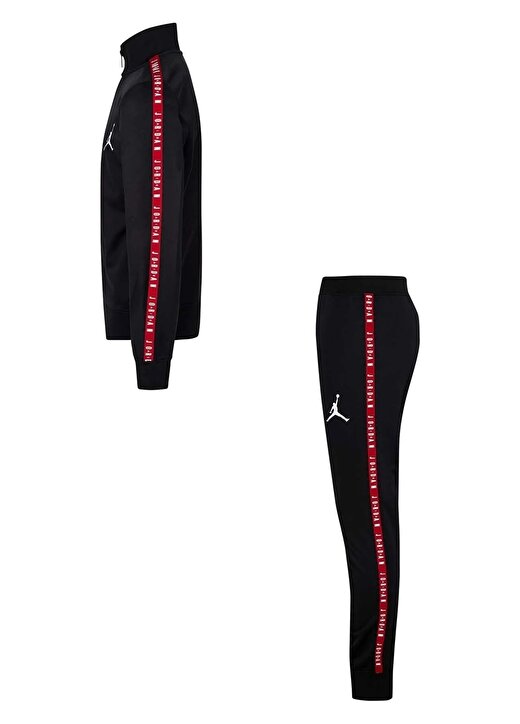 Nike Çocuk Siyah Fermuarlı Lastikli Eşofman Takımı 95A449-023 JDB AIR JORDAN TRICOT SE 3