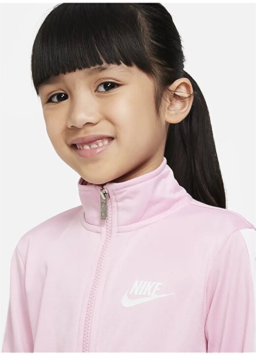 Nike Düz Pembe Kız Çocuk Eşofman Takımı 36G796-A8F NKN NSW NIKE TRICOT SET 3