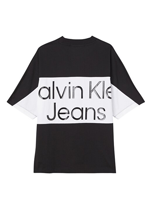 Calvin Klein Jeans Bisiklet Yaka Düz Siyah Erkek T-Shirt J30J322508BEH_BOLD LOGO COLORBLOCK 2