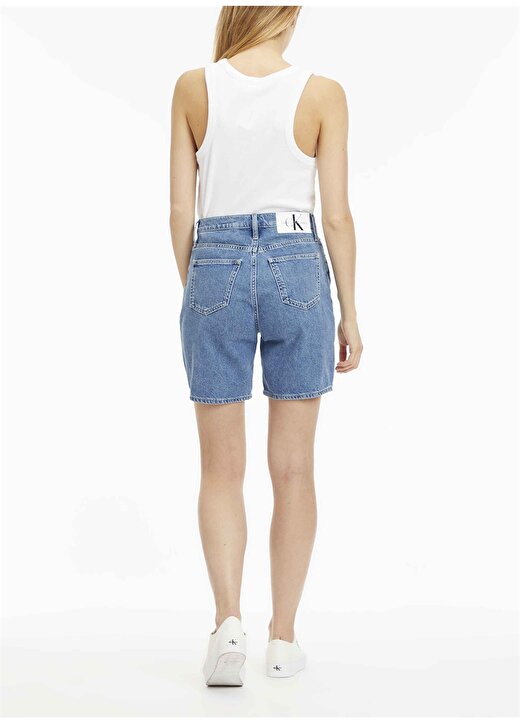 Calvin Klein Jeans Mavi Kadın Blok Denim Şort J20J2211811A4 3