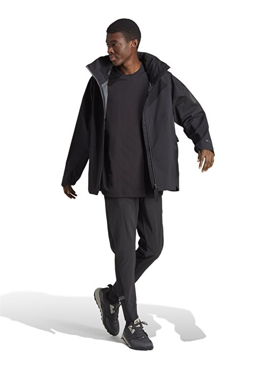 Adidas Normal Siyah Erkek Ceket HT8770 MYSHELTER R.R J 1
