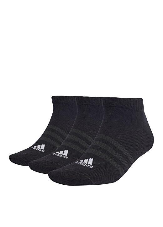 Adidas Siyah - Beyaz Unisex 3Lü Spor Çorap IC1336 T SPW LOW 3P 1