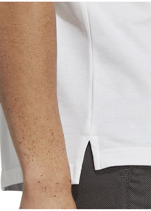 Adidas Dik Yaka Düz Beyaz Erkek T-Shirt IC9315 M SL PQ PS 4