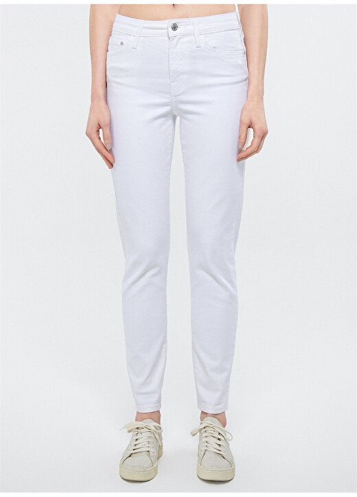 Mavi CINDY White Beyaz Kadın Denim Pantolon M100277-81362 4